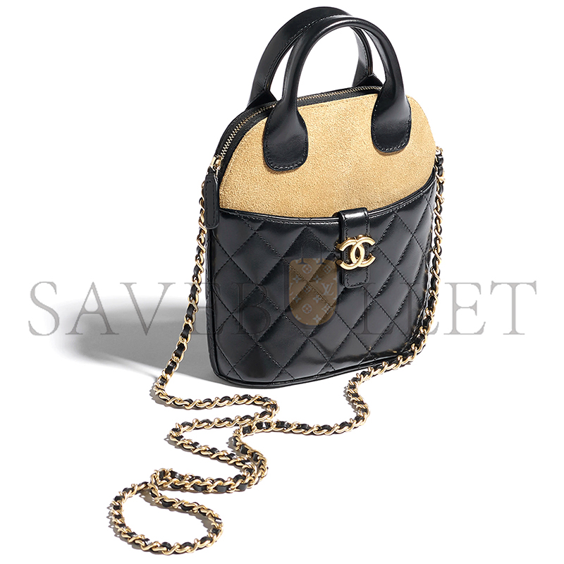 CHANEL MASTER CLUTCH WITH CHAIN SUEDE CALFSKIN, SHINY LAMBSKIN AP4742 (18*17*6cm)